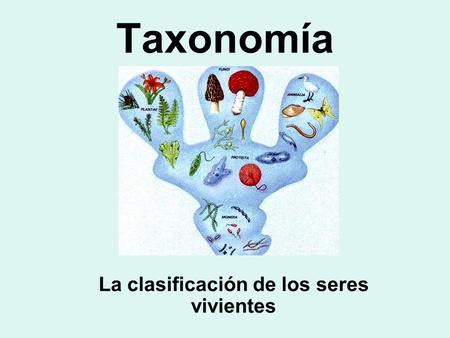 Clasificación taxonómica ppt descargar