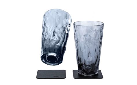 Verres à Longdrink Silwy® En Plastique Magnétiques Y Compris Dessous