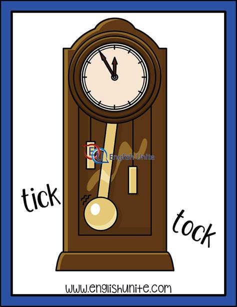 English Unite Onomatopoeia Tick Tock 1 Clock