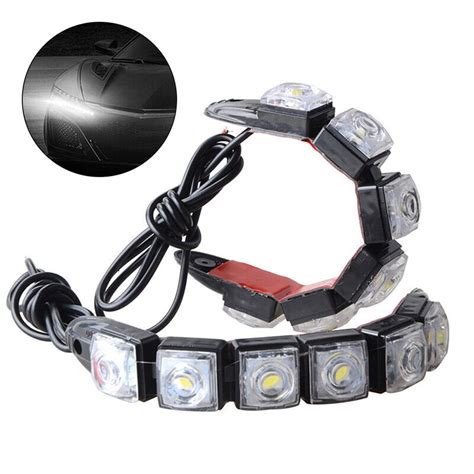 Lierteer Lierteer Pair Led Daytime Runing Lights Car Driving Drl Fog