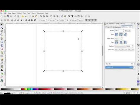 Inkscape Creating A Shape In Inkscape And Changing The Line Width