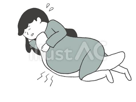 Free Vectors | Pregnant woman suffering from labor pain