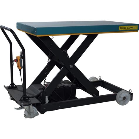 Electric Scissor Table Lift 800kg Battery Operated Scissor Tables UK