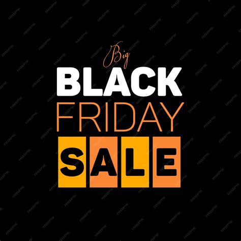 Premium Vector Big Black Friday Sale Amp Discount Poster Template Design