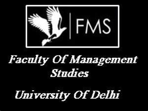 FMS | Delhi University | Renovation | MBA Program | Part Time | 3 Year ...