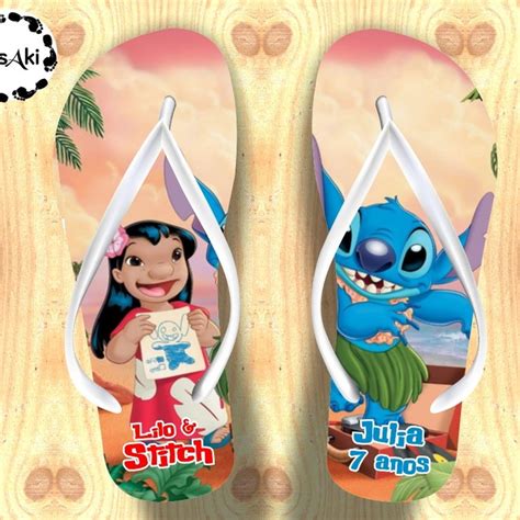 Chinelo Personalizado Lilo Stitch Elo Produtos Especiais