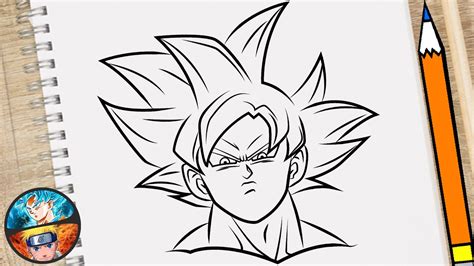 How To Draw Goku Mastered Ultra Instinct Easy Step By Step Youtube