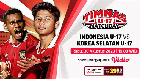 Link Siaran Langsung Indonesia U-17 Vs Korea Selatan U-17 di Vidio ...