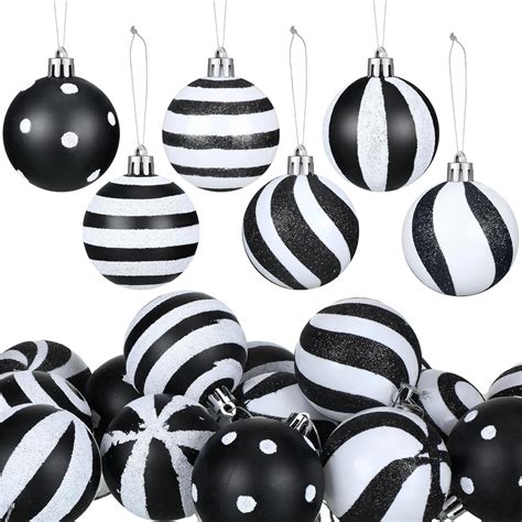 Amazon Riceshoot Pcs Christmas Black And White Ball Inch