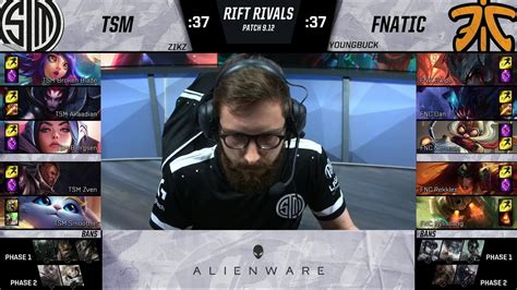 TSM Vs FNC 2019 Rift Rivals Team SoloMid Vs Fnatic YouTube