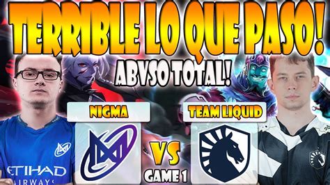 Nigma Vs Team Liquid Bo Game Miracle Sumail Vs Nisha Micke