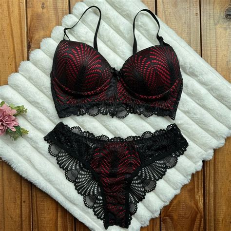 Conjunto Francesa Bojo Suti Renda Calcinha Sensual Super Conforto Lingerie Shopee Brasil