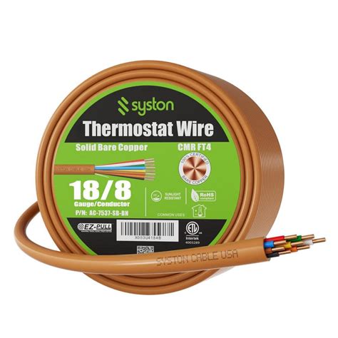 Syston Cable Technology Ft Brown Solid Bare Copper Cmr Cl R