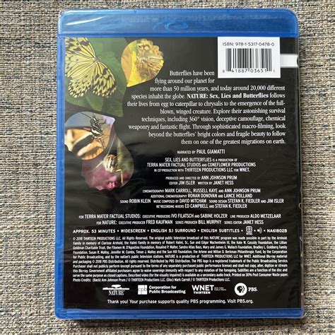 Nature Sex Lies And Butterflies Blu Ray For Sale Online Ebay