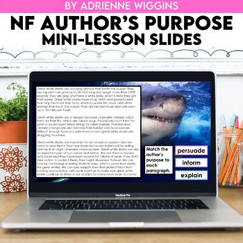 Nonfiction Author S Purpose Mini Lesson Slides By Adrienne Wiggins