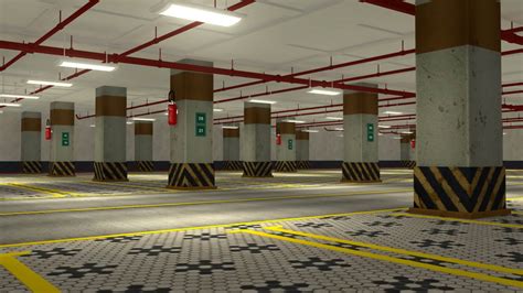 Parking Garage - 3D Model by 3dShop