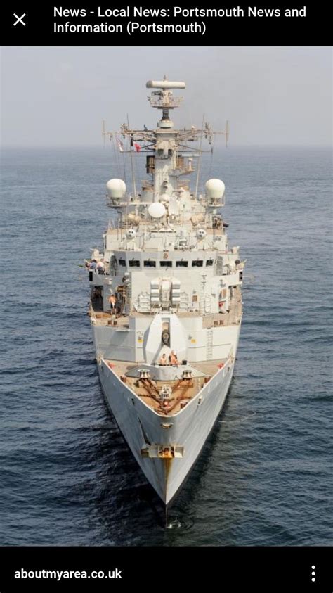 Hms Cumberland F 85 Type 22 Broadsword Class Guided Missile Frigate