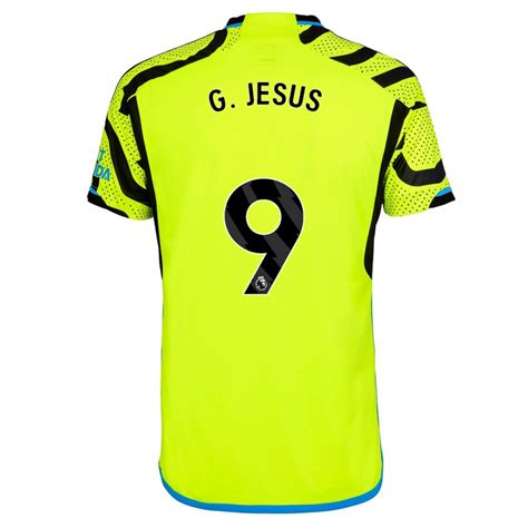 Herren Gabriel Jesus 9 Gelb Auswärtstrikot Trikot 2023 24 T Shirt