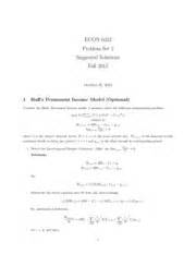 Ps2 Sol ECON 6022 Problem Set 2 Suggested Solutions Fall 2015 October