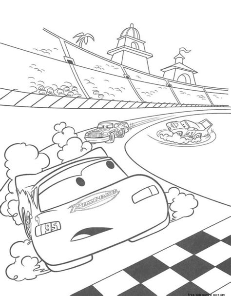 Mcqueen Cars 2 Coloring Pages Coloring Home