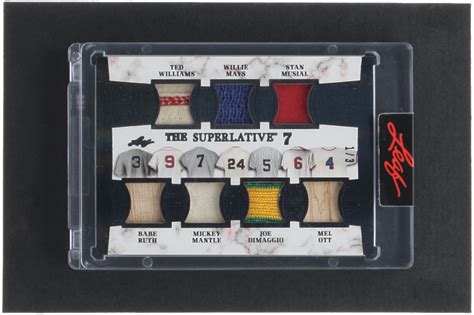Ted Williams Willie Mays Stan Musial Babe Ruth Mickey Mantle