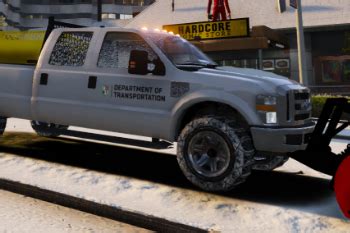 F350 Snow Plow ELS Civillian DOT And FD Versions Rotating SNOW PLOW