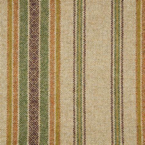 Blenheim Natural Olive Fabric Stripes Checks Abraham Moon