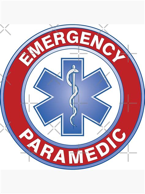 Emergency Paramedic Logo Poster For Sale By Behindurshades Redbubble