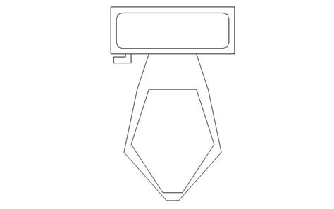 WC plan block in AutoCAD, dwg file. - Cadbull