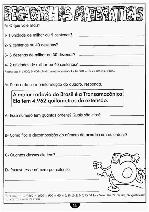 Educa X Exercícios De Matemática 4º Ano