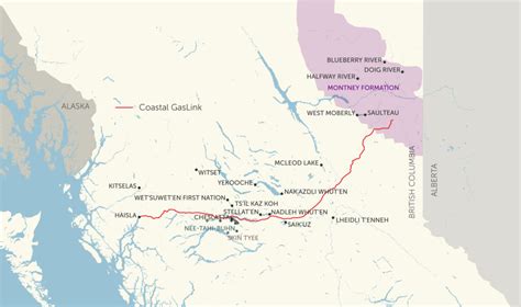 Mapping Coastal Gaslinks Pipeline Through Wetsuweten Territory The