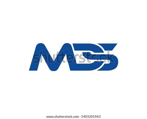 Mds Original Monogram Logo Design 스톡 일러스트 1403201963