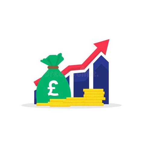 El Crecimiento De Los Ingresos Libra Dinero En Un DiseÃo Plano