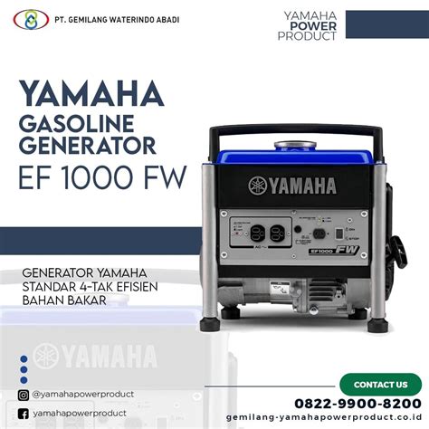 Keunggulan Genset Yamaha EF 1000 FW Gemilang Waterindo Abadi