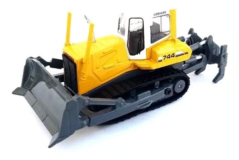 Miniatura Trator De Esteira Liebherr Pr 744 Máquinas 1 87