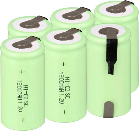 Anmas Power Sub C SC Lot De 6 Piles NiCd Rechargeables Avec Robinet