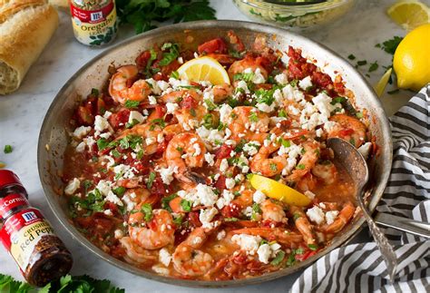 Greek Shrimp with Tomatoes and Feta - Cooking Classy