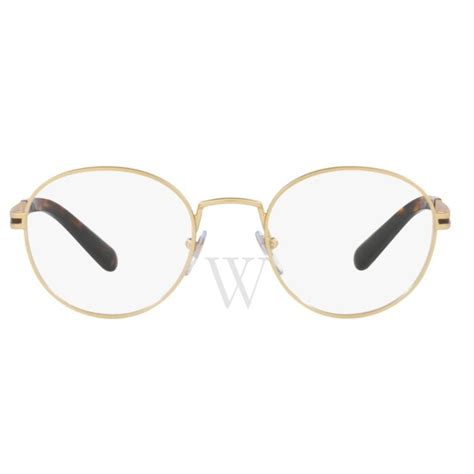 Bvlgari 50 Mm Matte Pale Gold Eyeglass Frames World Of Watches