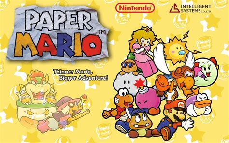 Paper Mario N64 Wallpaper - Free Coloring Pages