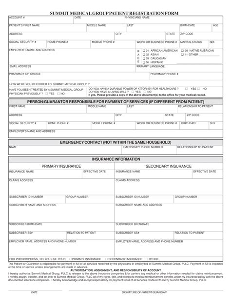 Fillable Online Patient Registration Forms Patient