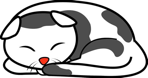 Sleeping Cat Vector Art Icons And Graphics For Free Download Clip Art Library