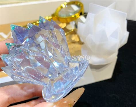 Crystal Candle Resin Mold Cluster Silicone Crystal Mold Handmade