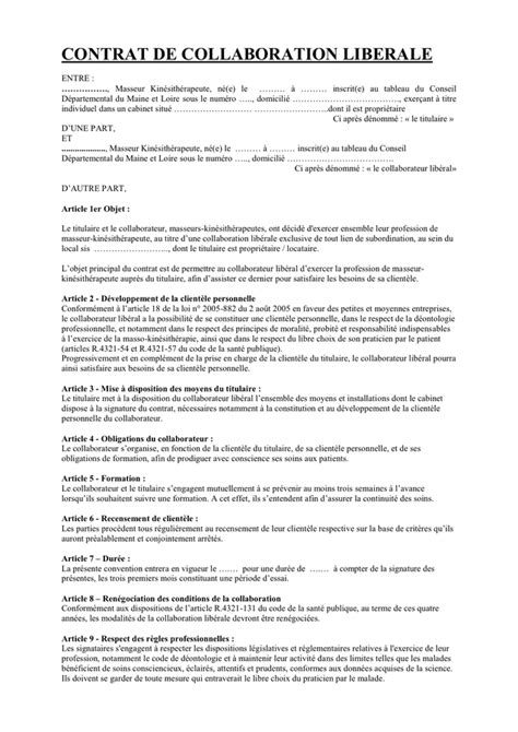 Modèle de contrat téléchargement gratuit documents PDF Word et Excel