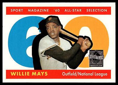 Topps Commemorative Set Willie Mays Reprint Topps Baseball