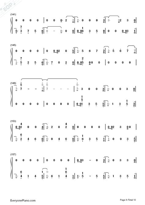 Delicate Taylor Swift双手简谱预览8 钢琴谱文件（五线谱、双手简谱、数字谱、midi、pdf）免费下载