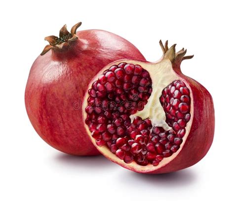 Half of pomegranate. stock photo. Image of cross, ripe - 6882390