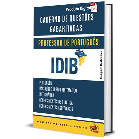 CADERNO DE QUESTÕES GABARITADAS PROFESSOR DE PORTUGUÊS IDIB 2023