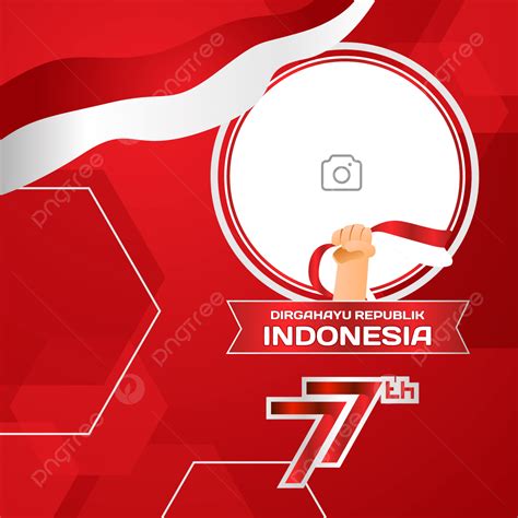 Gambar Desain Template Hari Kemerdekaan Indonesia Red Twibbon Twibbon Hut Ri Twibbon 17