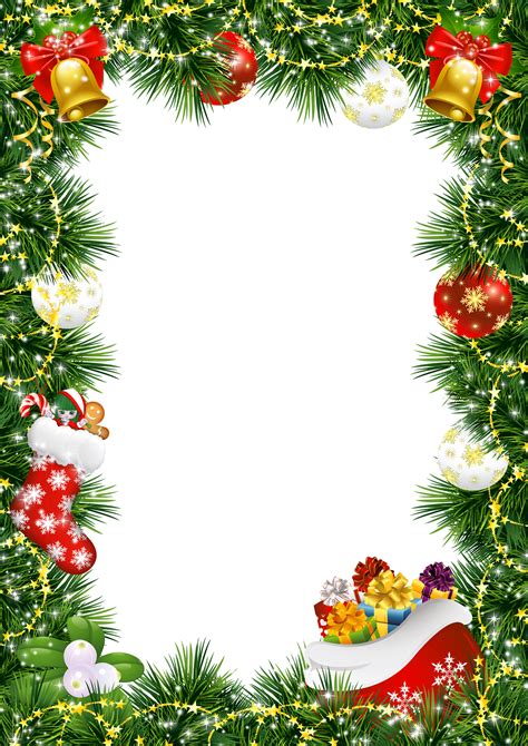 Christmas Card Frame Png Christmas Card Frame Png Transparent Free For