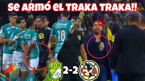 Árbitro golpea a jugador America vs Leon 2 2 ligamx america leon